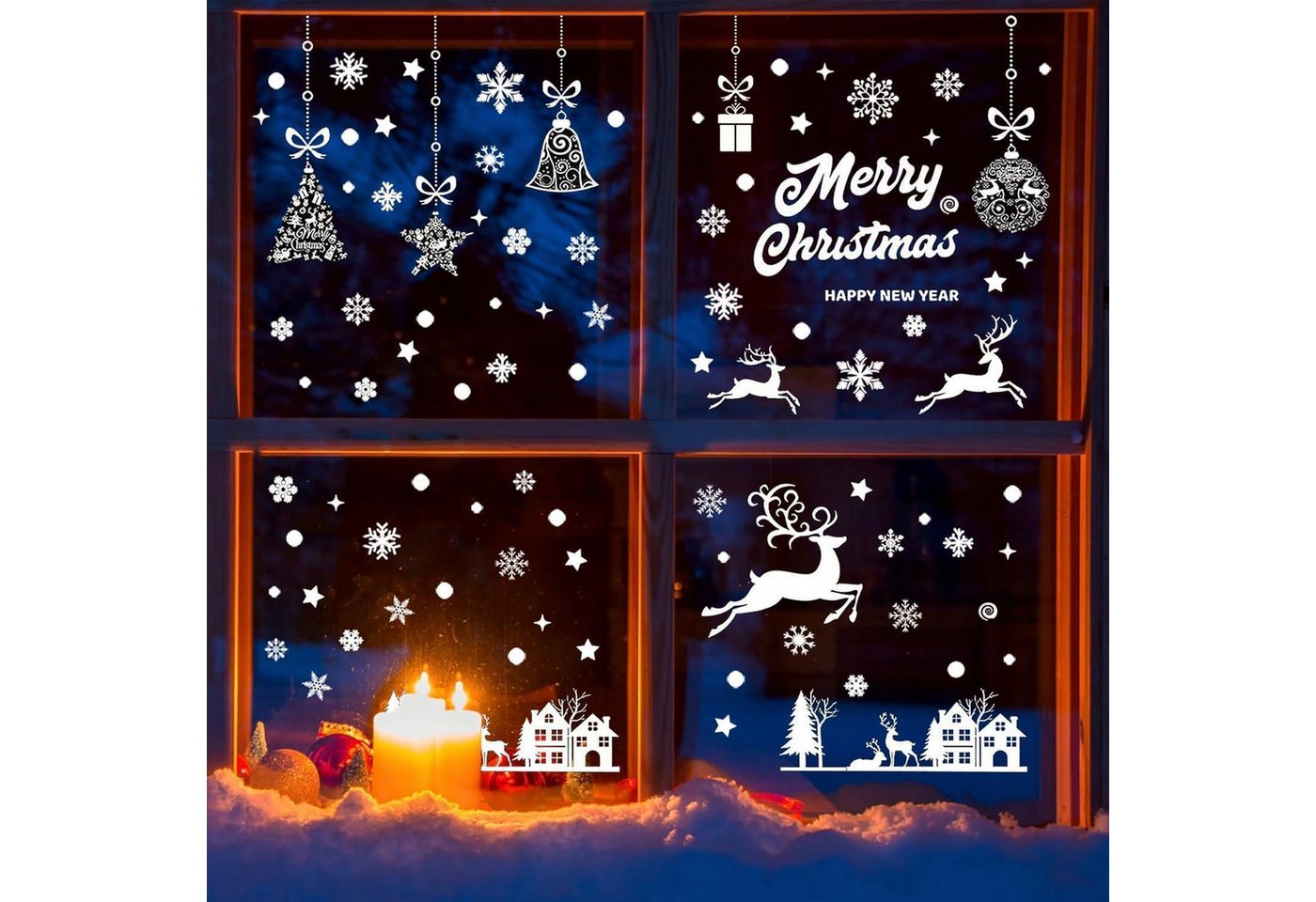 LuxusKollektion Dekohänger Fensterbilder Weihnachten 196 Stück PVC wiederverwendbar LuxusKollektion Dekohänger Fensterbilder Weihnachten 196 Stück PVC wiederverwendbar von LuxusKollektion