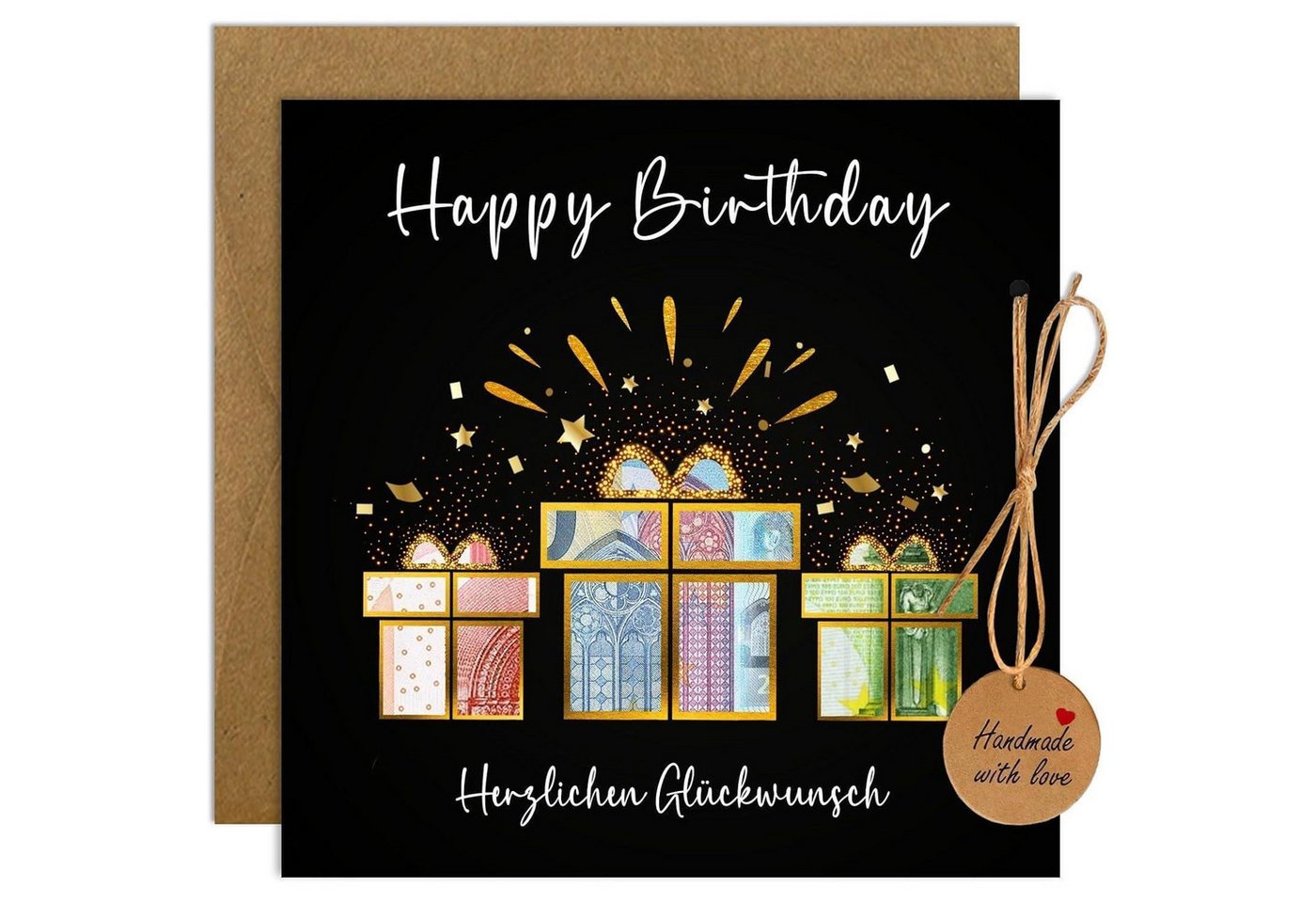 LuxusKollektion Dekohänger Geldgeschenke Geburtstag Verpackung mit Geburtstagskarte Umschlägen LuxusKollektion Dekohänger Geldgeschenke Geburtstag Verpackung mit Geburtstagskarte Umschlägen von LuxusKollektion