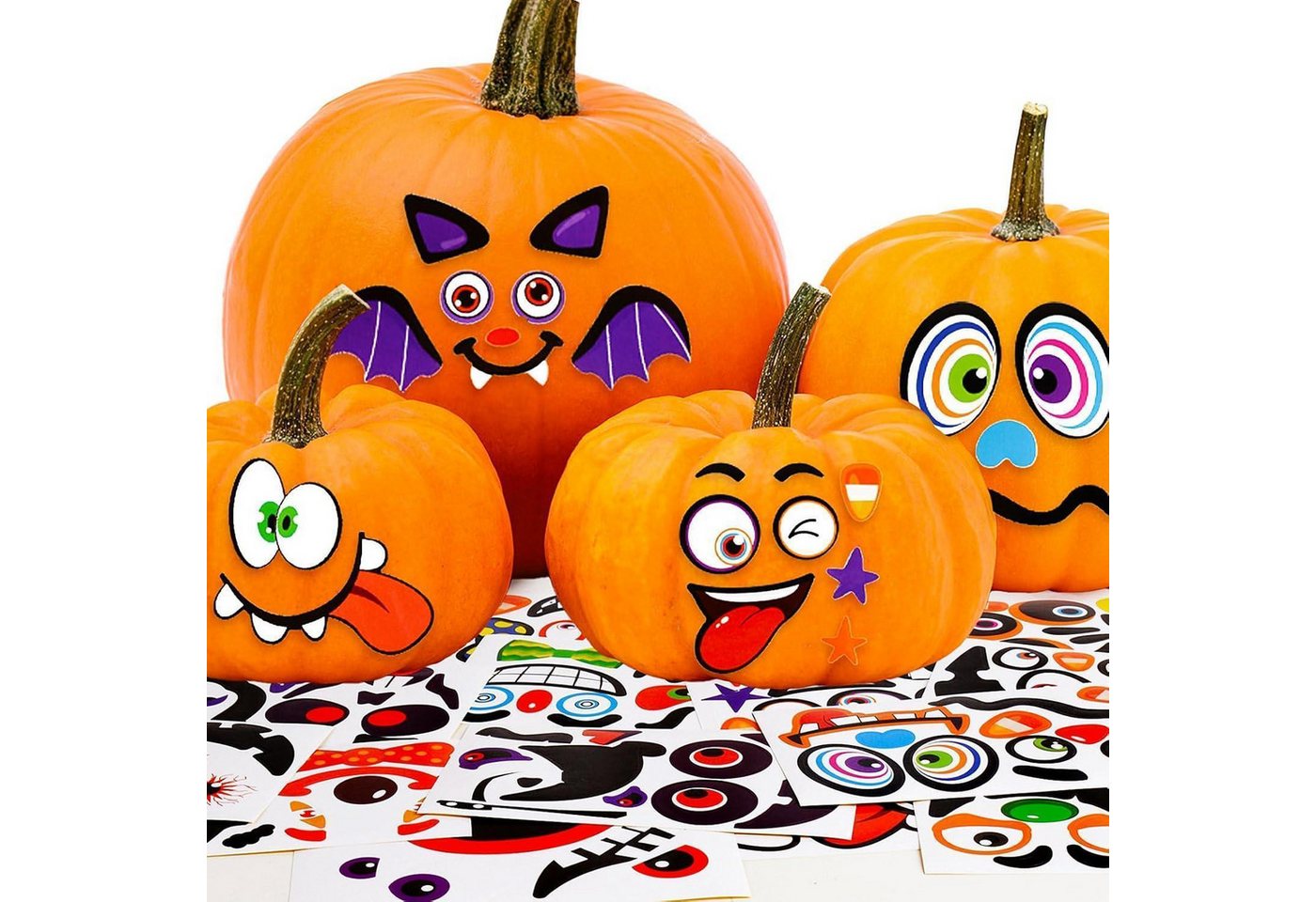LuxusKollektion Dekohänger Halloween Kürbis Aufkleber Selbstklebend Bastelset 32 Stück Lustig LuxusKollektion Dekohänger Halloween Kürbis Aufkleber Selbstklebend Bastelset 32 Stück Lustig von LuxusKollektion