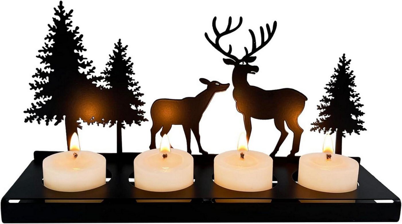 LuxusKollektion Dekohänger Kerzenhalter Adventskranz Schwarz Metall Modern Amerikanisch Vintage LuxusKollektion Dekohänger Kerzenhalter Adventskranz Schwarz Metall Modern Amerikanisch Vintage von LuxusKollektion