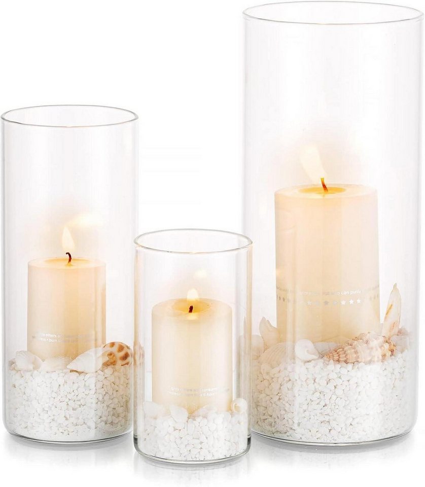 LuxusKollektion Dekohänger Kerzenhalter Glas Set Modern Windlicht Stumpenkerzen Teelicht LuxusKollektion Dekohänger Kerzenhalter Glas Set Modern Windlicht Stumpenkerzen Teelicht von LuxusKollektion