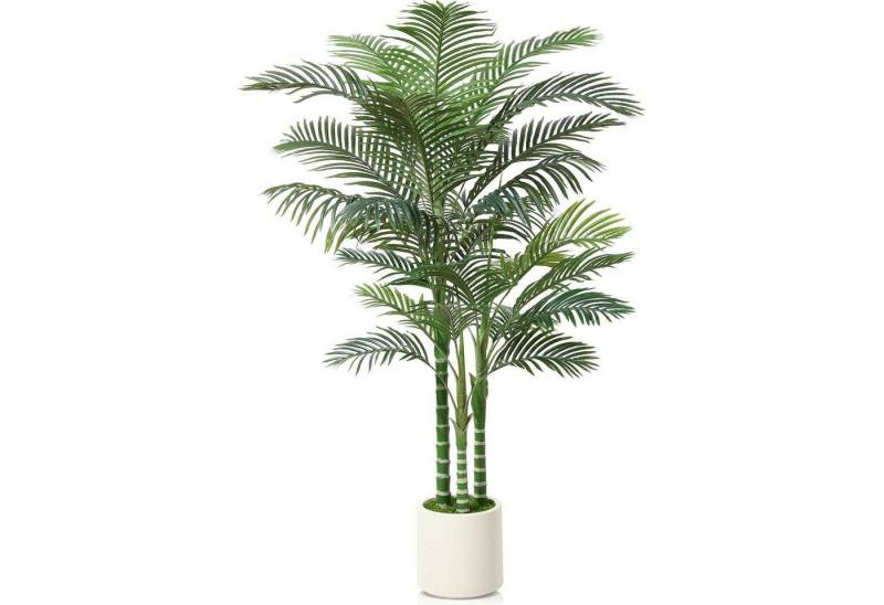 LuxusKollektion Dekohänger Künstliche Areca Palme 180cm weißer Topf, Wohnzimmer Deko Palme von LuxusKollektion