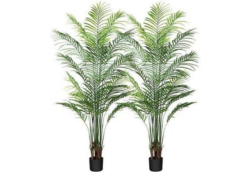 LuxusKollektion Dekohänger Künstliche Plastik Palme groß 170cm im Topf Fake Plant für Wohnzimmer von LuxusKollektion