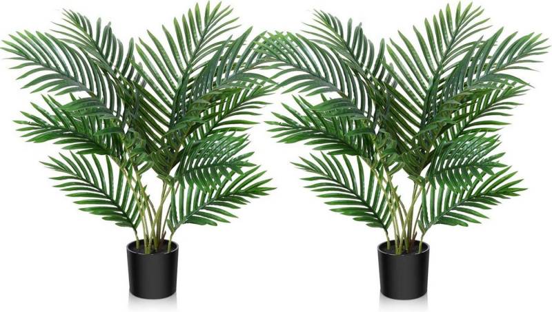 LuxusKollektion Dekohänger Kunstpalme Areca 60cm Topf Künstliche Pflanze 2er Set Grün LuxusKollektion Dekohänger Kunstpalme Areca 60cm Topf Künstliche Pflanze 2er Set Grün von LuxusKollektion