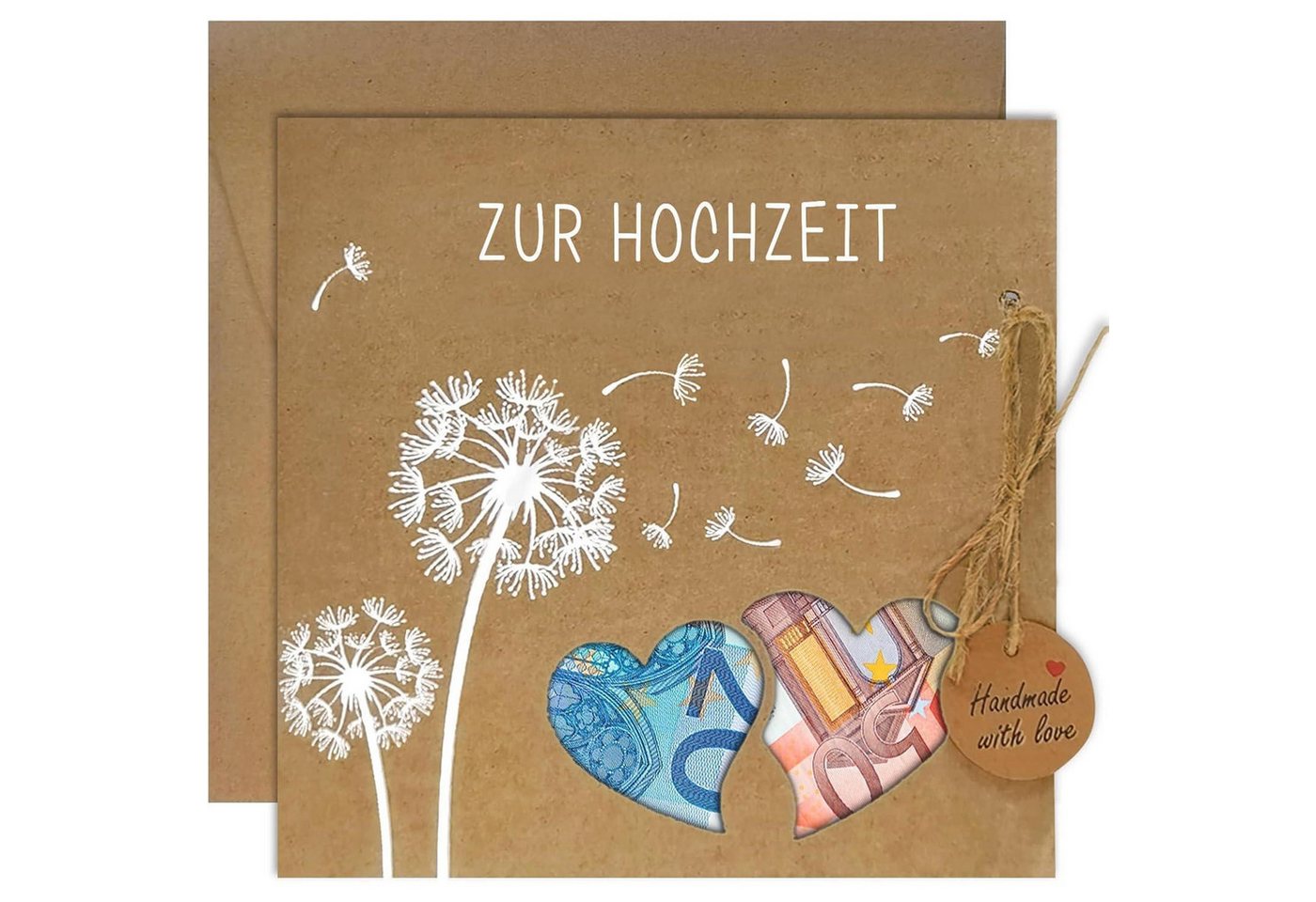 LuxusKollektion Dekohänger Luckeey Hochzeitskarte Geldgeschenk mit Umschlägen Pusteblume Design LuxusKollektion Dekohänger Luckeey Hochzeitskarte Geldgeschenk mit Umschlägen Pusteblume Design von LuxusKollektion