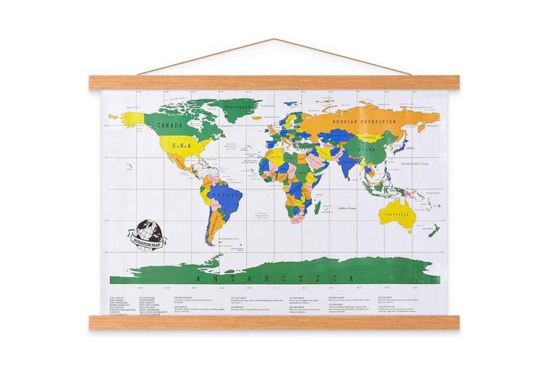 LuxusKollektion Dekohänger Posterleiste Magnet Holz Halter Rahmen 40x60 40x50 40x40 Teakholz 40cm von LuxusKollektion