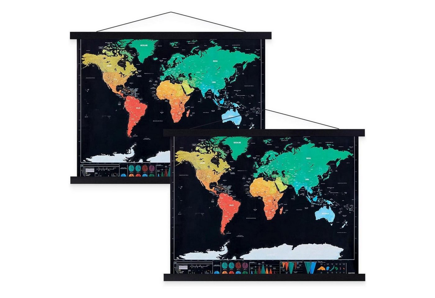 LuxusKollektion Dekohänger Posterschiene Magnet B2 50x70 Holz Schwarz 50cm 2 Packungen LuxusKollektion Dekohänger Posterschiene Magnet B2 50x70 Holz Schwarz 50cm 2 Packungen von LuxusKollektion