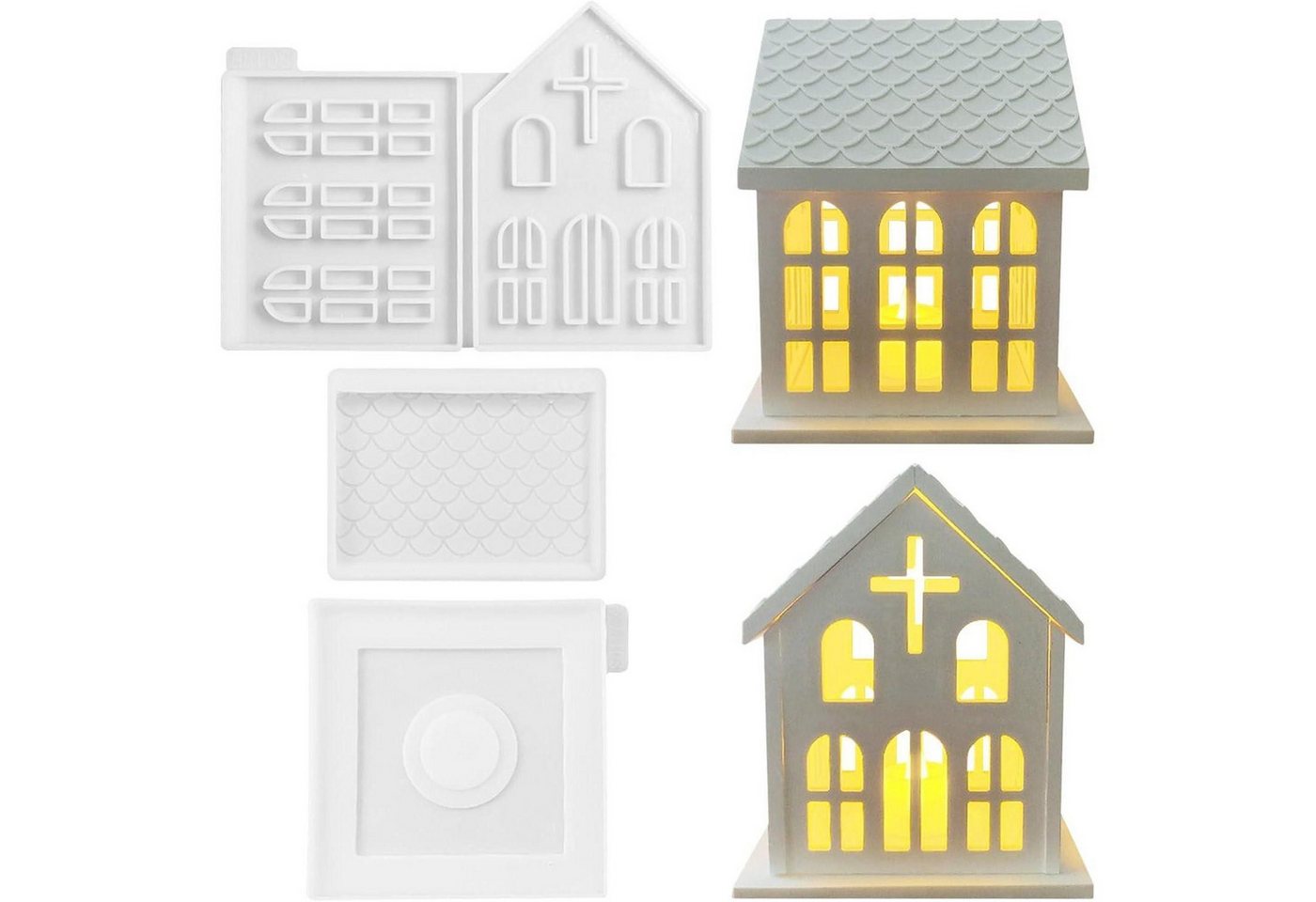 LuxusKollektion Dekohänger Silikonformen Häuser 3D Kerzenhalter Gips Handwerk A LuxusKollektion Dekohänger Silikonformen Häuser 3D Kerzenhalter Gips Handwerk A von LuxusKollektion