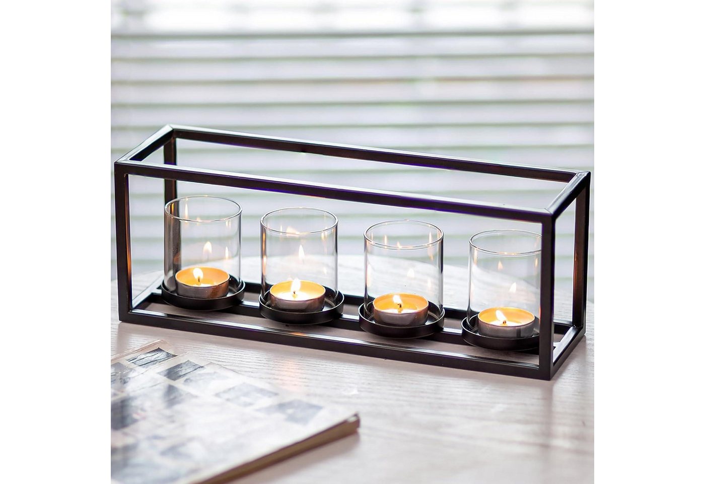 LuxusKollektion Dekohänger Teelichthalter Metall Kerzenhalter 4 Windlicht Kerzenständer LuxusKollektion Dekohänger Teelichthalter Metall Kerzenhalter 4 Windlicht Kerzenständer von LuxusKollektion