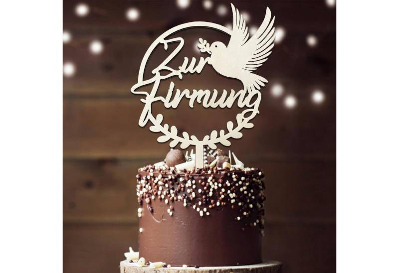 LuxusKollektion Dekohänger Tortendeko Firmung Holz Topper Junge Mädchen Zur Firmung Cake Topper LuxusKollektion Dekohänger Tortendeko Firmung Holz Topper Junge Mädchen Zur Firmung Cake Topper von LuxusKollektion