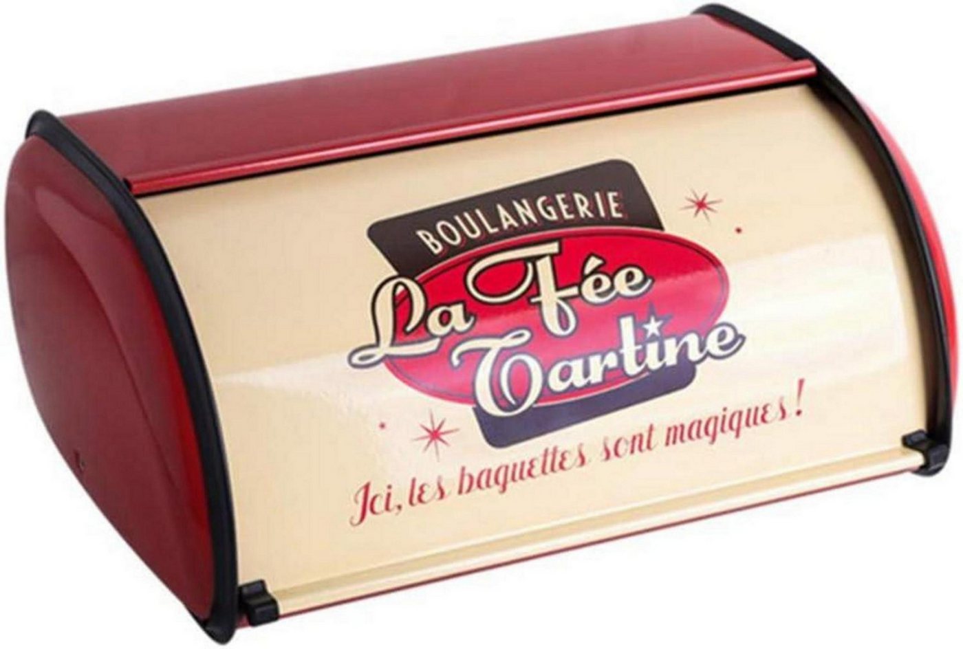 LuxusKollektion Dekohänger Vintage Brotkasten 33cm Roll-Top Schutzverkleidung Brot Brötchen Kekse von LuxusKollektion