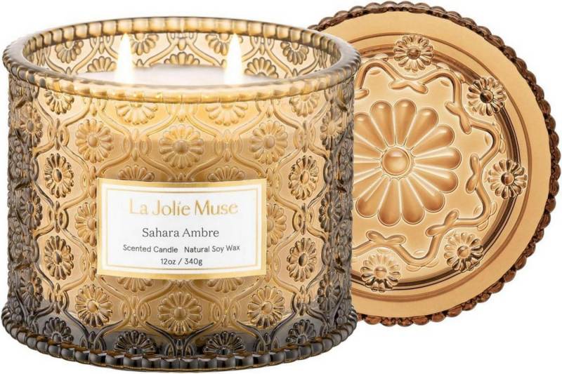 LuxusKollektion Duftkerze Aroma Kerze 2-Docht Soja Duftkerze Geschenk 340g von LuxusKollektion