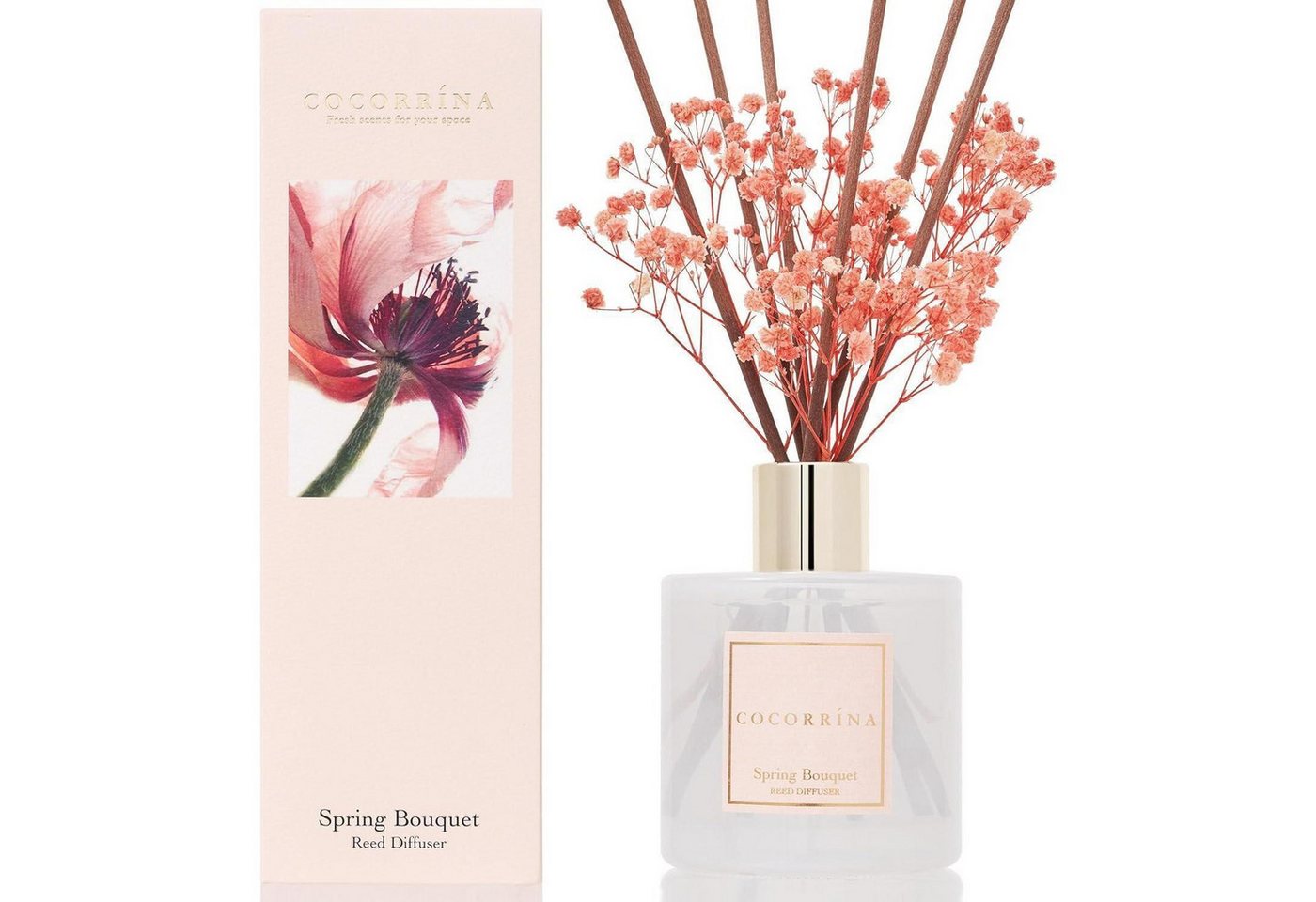 LuxusKollektion Duftkerze Diffuser Duftstäbchen 8 langanhaltend natürlich Frühlingsstrauß 200ml LuxusKollektion Duftkerze Diffuser Duftstäbchen 8 langanhaltend natürlich Frühlingsstrauß 200ml von LuxusKollektion