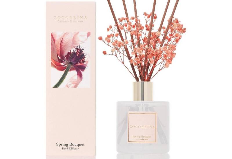 LuxusKollektion Duftkerze Diffuser Duftstäbchen 8 langanhaltend natürlich Frühlingsstrauß 200ml von LuxusKollektion