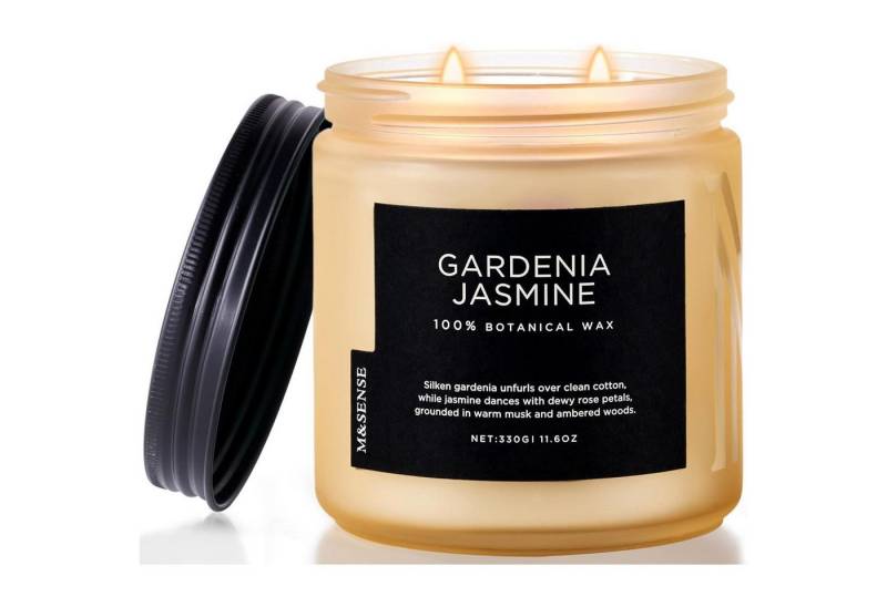 LuxusKollektion Duftkerze Duftkerze Gardenia Jasmin 330g 70h Sojawachs 2 Dochte Gardeniejasmin LuxusKollektion Duftkerze Duftkerze Gardenia Jasmin 330g 70h Sojawachs 2 Dochte Gardeniejasmin von LuxusKollektion