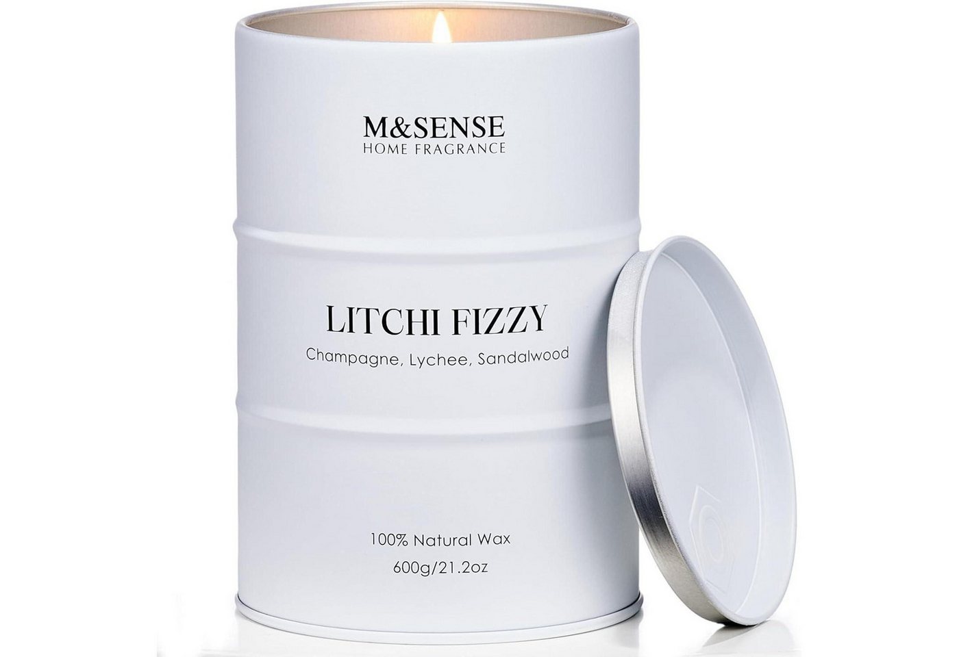 LuxusKollektion Duftkerze Duftkerze Sojakerze Aromatherapie Heimdeko 600g Litschi Fizzy LuxusKollektion Duftkerze Duftkerze Sojakerze Aromatherapie Heimdeko 600g Litschi Fizzy von LuxusKollektion