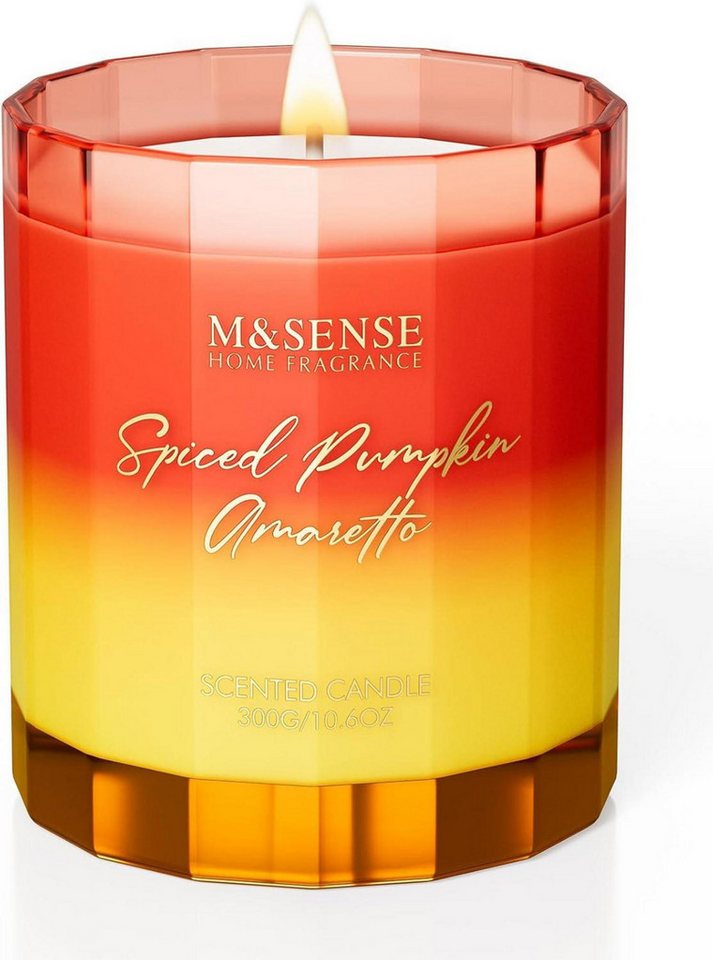 M&SENSE Duftkerze Duftkerze im Glas Gewürz Kürbis 300g 60h Brenndauer - Herbst Sojawachs M&SENSE Duftkerze Duftkerze im Glas Gewürz Kürbis 300g 60h Brenndauer - Herbst Sojawachs von M&SENSE
