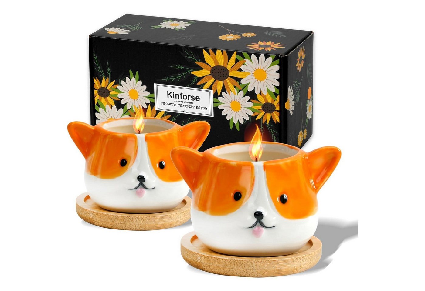 LuxusKollektion Duftkerze Duftkerzen 2 Kerzenset Geschenk Aromatherapie Entspannung Corgi Dog LuxusKollektion Duftkerze Duftkerzen 2 Kerzenset Geschenk Aromatherapie Entspannung Corgi Dog von LuxusKollektion
