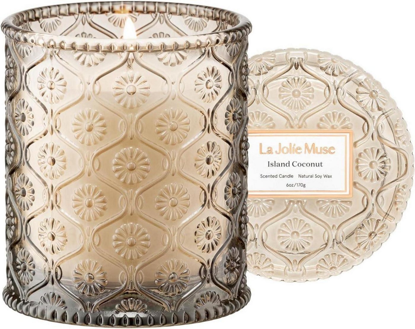 LuxusKollektion Duftkerze Island Coconut Duftkerze 170g Sojawachs Geschenk für Frauen LuxusKollektion Duftkerze Island Coconut Duftkerze 170g Sojawachs Geschenk für Frauen von LuxusKollektion
