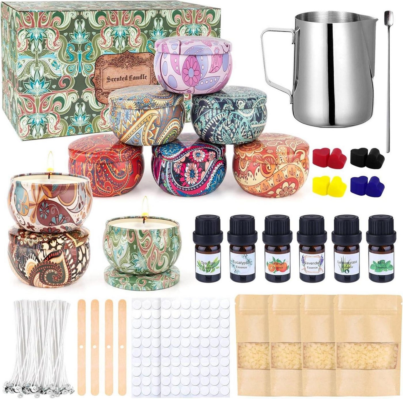 LuxusKollektion Duftkerze Kerzen Selber Machen Set Candle Making Kit DIY Duftkerzen Geschenke LuxusKollektion Duftkerze Kerzen Selber Machen Set Candle Making Kit DIY Duftkerzen Geschenke von LuxusKollektion