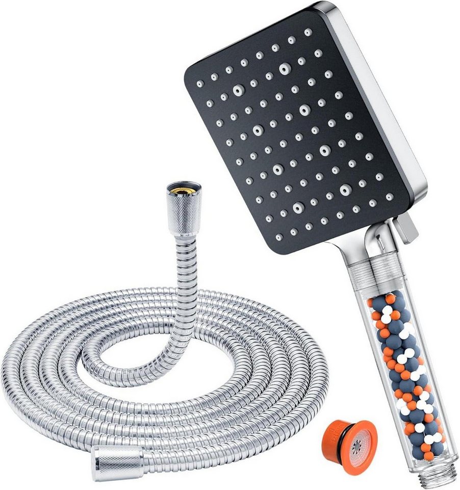 LuxusKollektion Duschbrause Duschkopf mit Schlauch 1.6M Filter 6 Strahlarten Chrom 1*Duschkopf LuxusKollektion Duschbrause Duschkopf mit Schlauch 1.6M Filter 6 Strahlarten Chrom 1*Duschkopf von LuxusKollektion