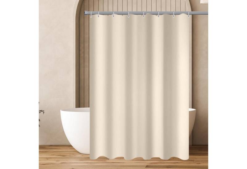 Lerores Duschvorhang Duschvorhang 120x200cm Beige Antischimmel Polyesterstoff mit von Lerores