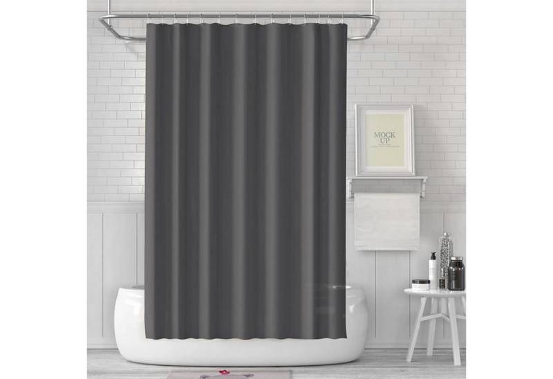 LUKDUNG Duschvorhang Duschvorhang 180x180 Anti-schimmel Wasserdicht PEVA Dunkelgrau von LUKDUNG