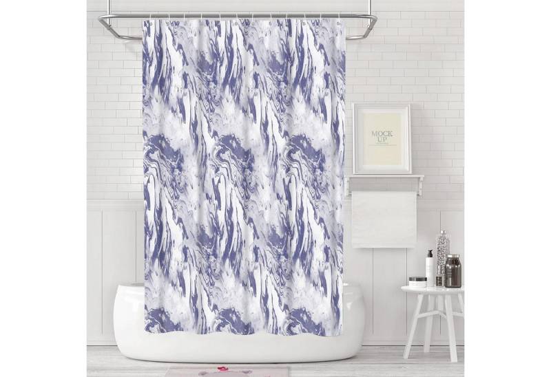 LUKDUNG Duschvorhang Duschvorhang 180x180 cm Anti-schimmel Blau Wasserdicht PEVA waschbar von LUKDUNG