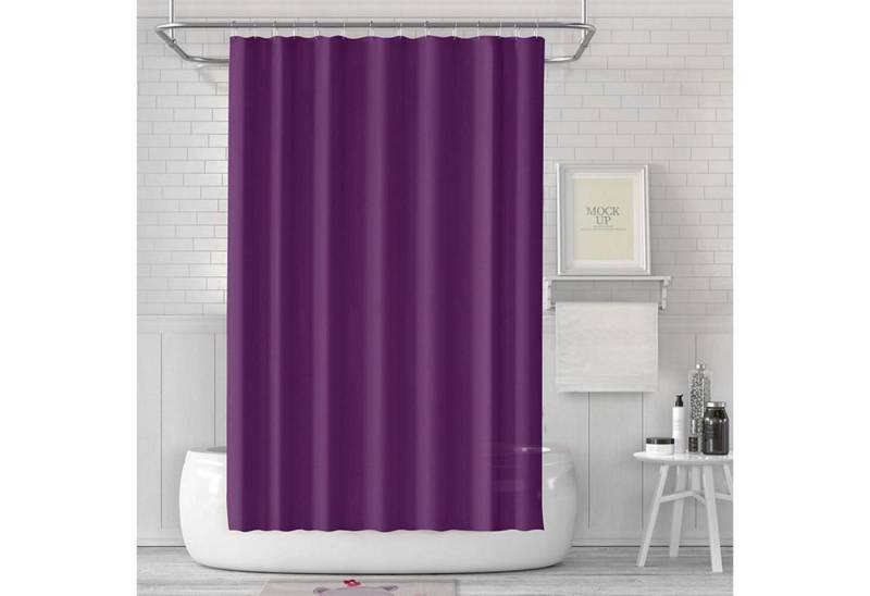 LUKDUNG Duschvorhang Duschvorhang 180x180 cm Anti-schimmel Wasserdicht PEVA mit 12 Haken von LUKDUNG