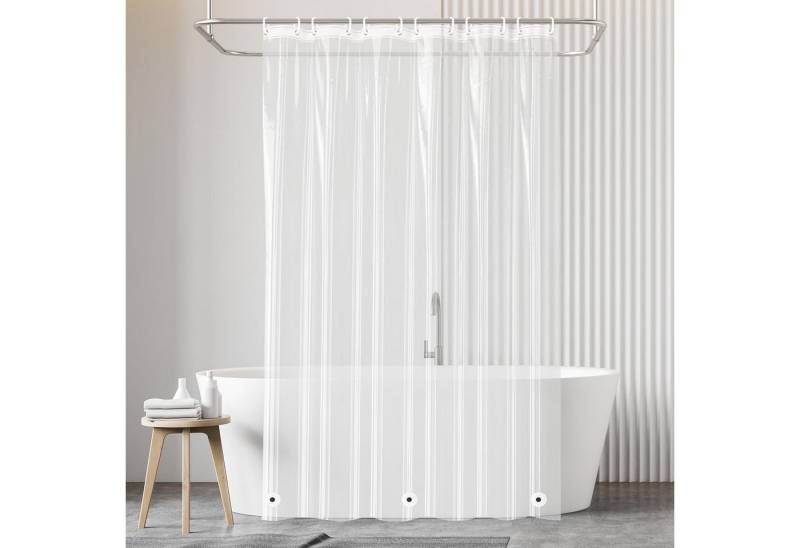 LUKDUNG Duschvorhang Duschvorhang 180x180 cm Stoff Wasserdicht Anti-Schimmel Waschbar PEVA von LUKDUNG