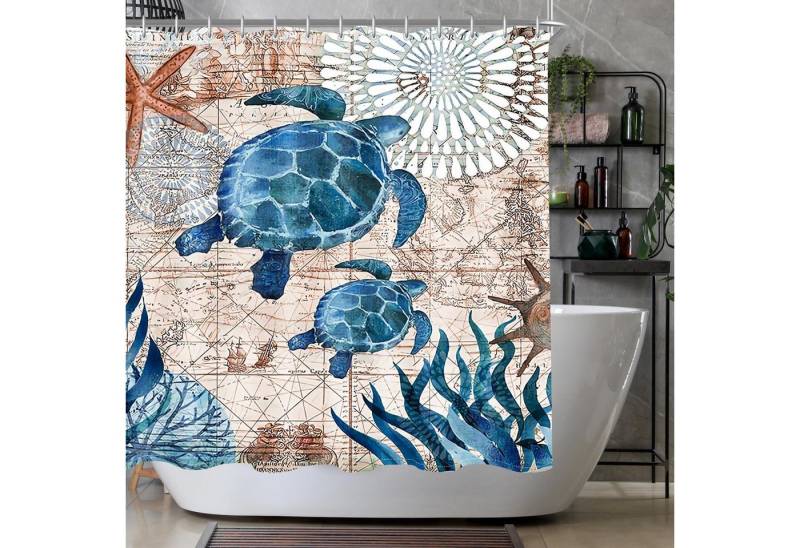 Lerores Duschvorhang Duschvorhang 180x180cm Meeresschildkröte Wasserabweisend Antischimmel Lerores Duschvorhang Duschvorhang 180x180cm Meeresschildkröte Wasserabweisend Antischimmel von Lerores