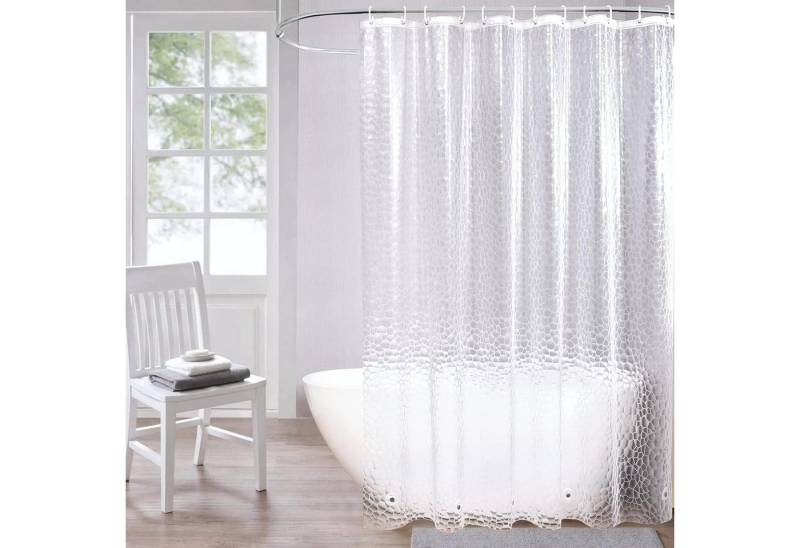AooHome Duschvorhang Duschvorhang 180x180cm Transparent mit 5 Magnete Anti-schimmel 3D von AooHome