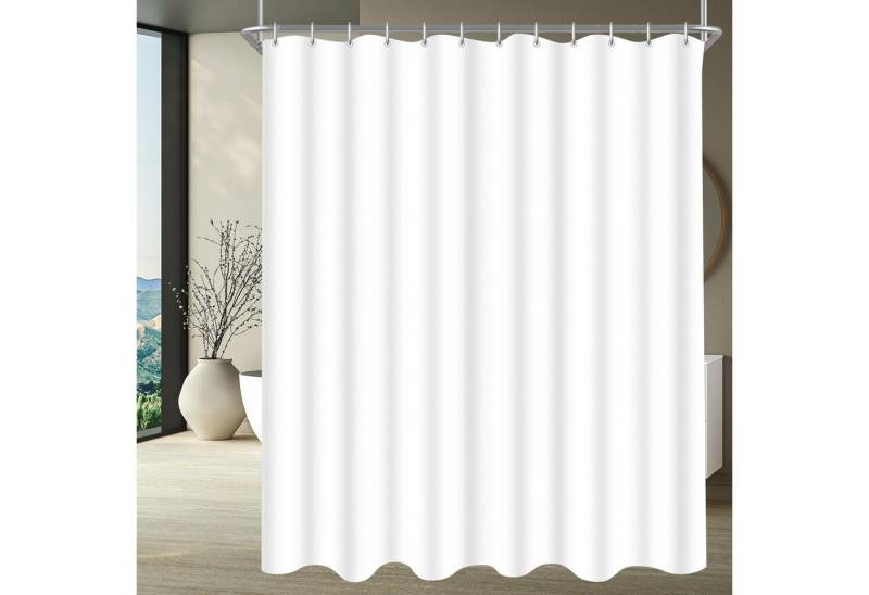 Lerores Duschvorhang Duschvorhang 180x200cm Reinweiß Beschwerter Saum Antischimmel Textil Lerores Duschvorhang Duschvorhang 180x200cm Reinweiß Beschwerter Saum Antischimmel Textil von Lerores