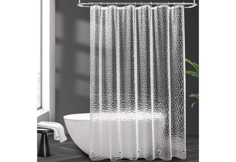 AooHome Duschvorhang Duschvorhang 180x200cm Transparent mit 5 Magnete Antischimmel von AooHome
