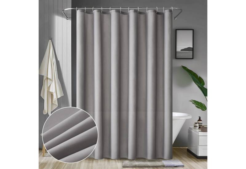 MIULEE Duschvorhang Duschvorhang 180x210cm Grau Wasserdicht Anti-schimmel Textil waschbar von MIULEE
