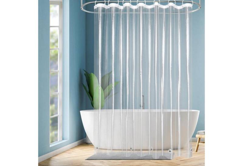 LuxusKollektion Duschvorhang Duschvorhang 200x200 Transparent H200 x B200 cm (1er Pack) von LuxusKollektion