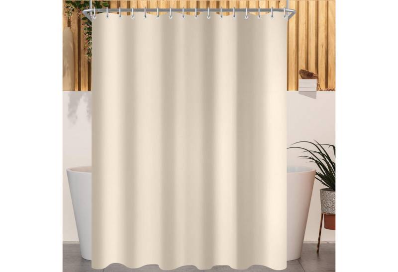 Lerores Duschvorhang Duschvorhang 240x160cm Beige Antischimmel Wasserabweisend Stoff Lerores Duschvorhang Duschvorhang 240x160cm Beige Antischimmel Wasserabweisend Stoff von Lerores