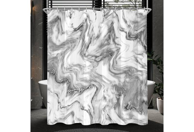 LuxusKollektion Duschvorhang Duschvorhang 240x180cm Marmor Antischimmel Textil Wasserabweisend von LuxusKollektion