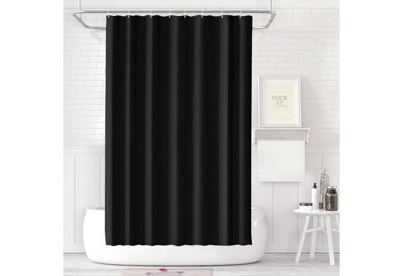 LUKDUNG Duschvorhang Duschvorhang Anti-Schimmel 120x200cm Schwarz Wasserdicht Waschbar PEVA von LUKDUNG