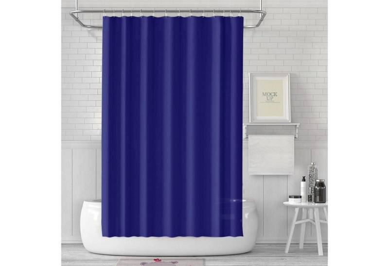 LUKDUNG Duschvorhang Duschvorhang Anti-Schimmel Dunkelblau 180x180 cm Wasserdicht PEVA von LUKDUNG