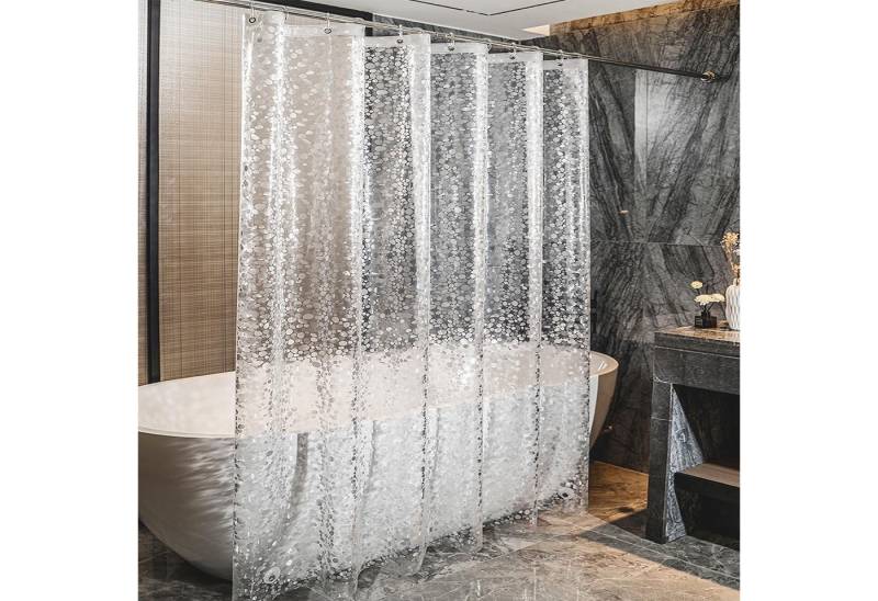 LUKDUNG Duschvorhang Duschvorhang Anti-Schimmel Wasserdicht Waschbar PEVA 180x180 cm von LUKDUNG