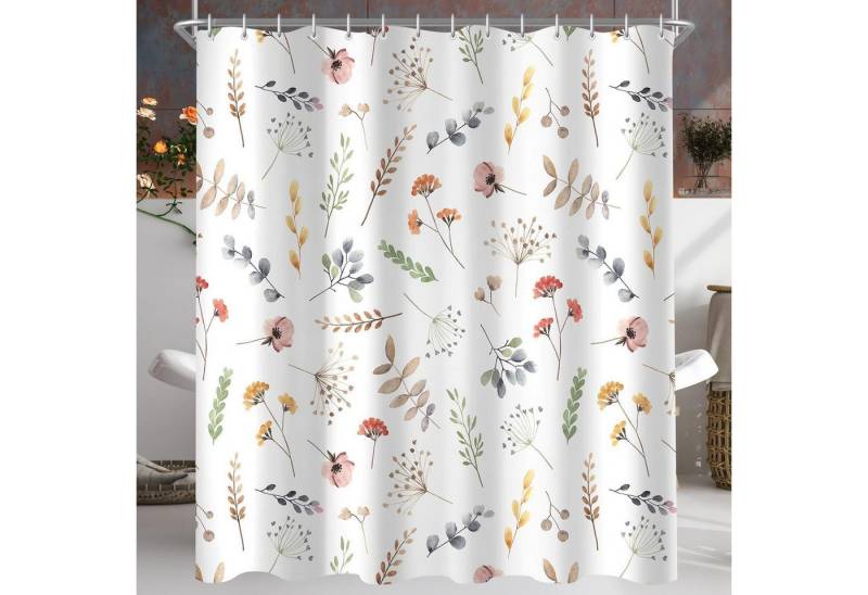 Lerores Duschvorhang Duschvorhang Beige,90x90 von Lerores