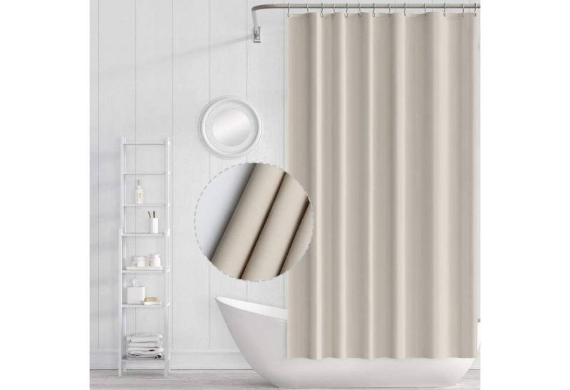 LuxusKollektion Duschvorhang Duschvorhang Beige 180x180cm Eva Anti-schimmel Wasserdicht Vorhänge von Funria