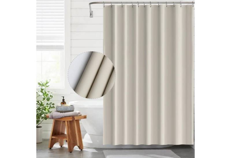 Funria Duschvorhang Duschvorhang Beige 180x200 cm Wasserdicht Anti-schimmel Christall von Funria