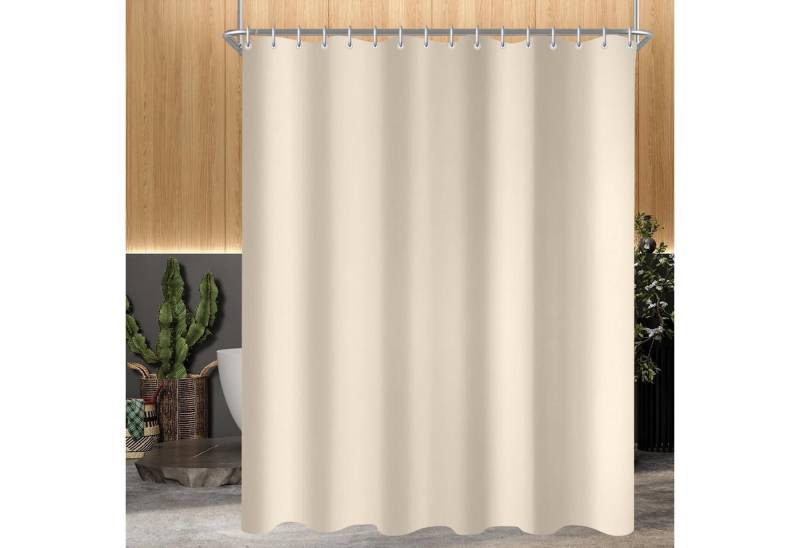 Lerores Duschvorhang Duschvorhang Beige 240x180cm Saum Antischimmel Textil Wasserabweisend Lerores Duschvorhang Duschvorhang Beige 240x180cm Saum Antischimmel Textil Wasserabweisend von Lerores