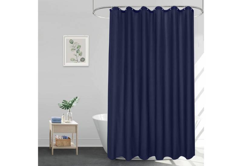 EurCross Duschvorhang Duschvorhang Blau 180x200 cm Anti Schimmel Wasserdicht Polyester Stoff von EurCross