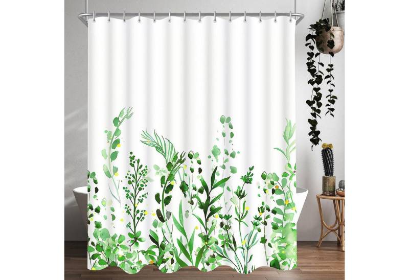Lerores Duschvorhang Duschvorhang Blumen Blätter 220x200cm Anti-Schimmel Wasserdicht Textil Lerores Duschvorhang Duschvorhang Blumen Blätter 220x200cm Anti-Schimmel Wasserdicht Textil von Lerores
