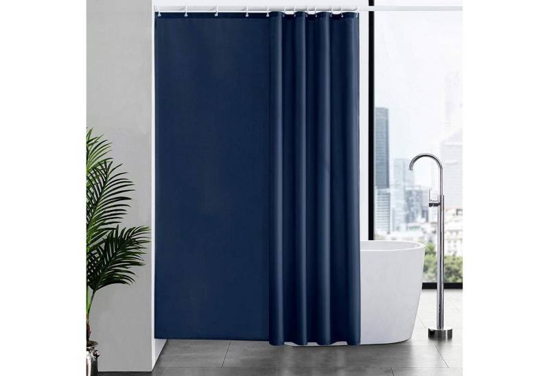 Furlinic Duschvorhang Duschvorhang Dunkelblau Wasserdicht 180x210cm Anti-schimmel Polyester von Furlinic