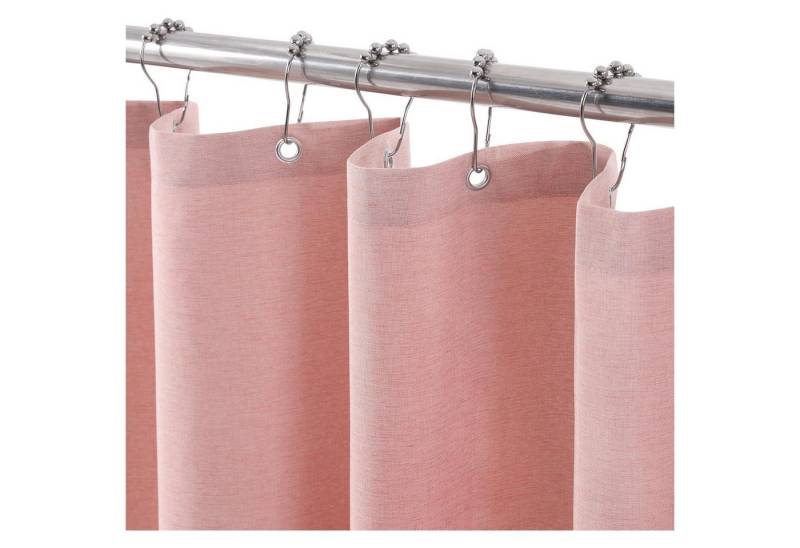 LuxusKollektion Duschvorhang Duschvorhang Duschvorhangringe Leinen Rosa H182 x B92 cm 1er Pack LuxusKollektion Duschvorhang Duschvorhang Duschvorhangringe Leinen Rosa H182 x B92 cm 1er Pack von LuxusKollektion