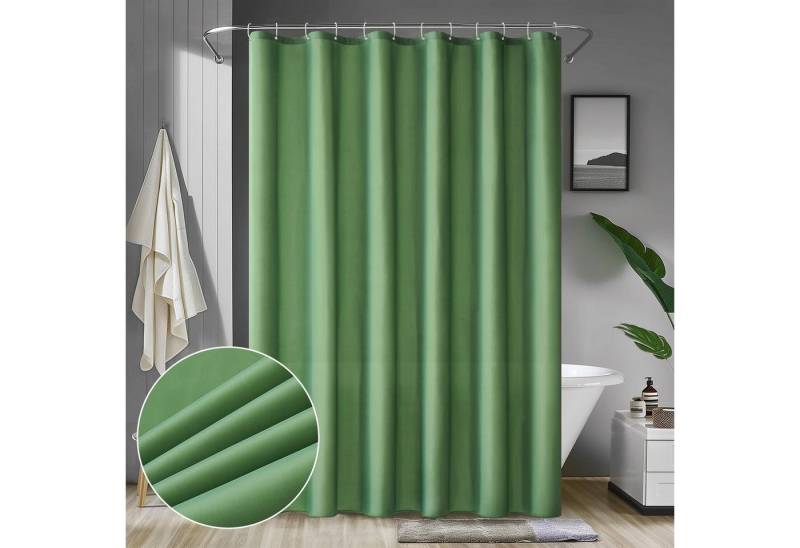 MIULEE Duschvorhang Duschvorhang Grün 150x180cm Wasserdicht Anti-schimmel Textil Waschbar von MIULEE